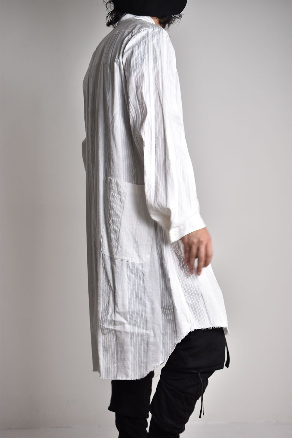 nude:masahiko maruyama - Gament Dyeing Oversized Long Shirts"White