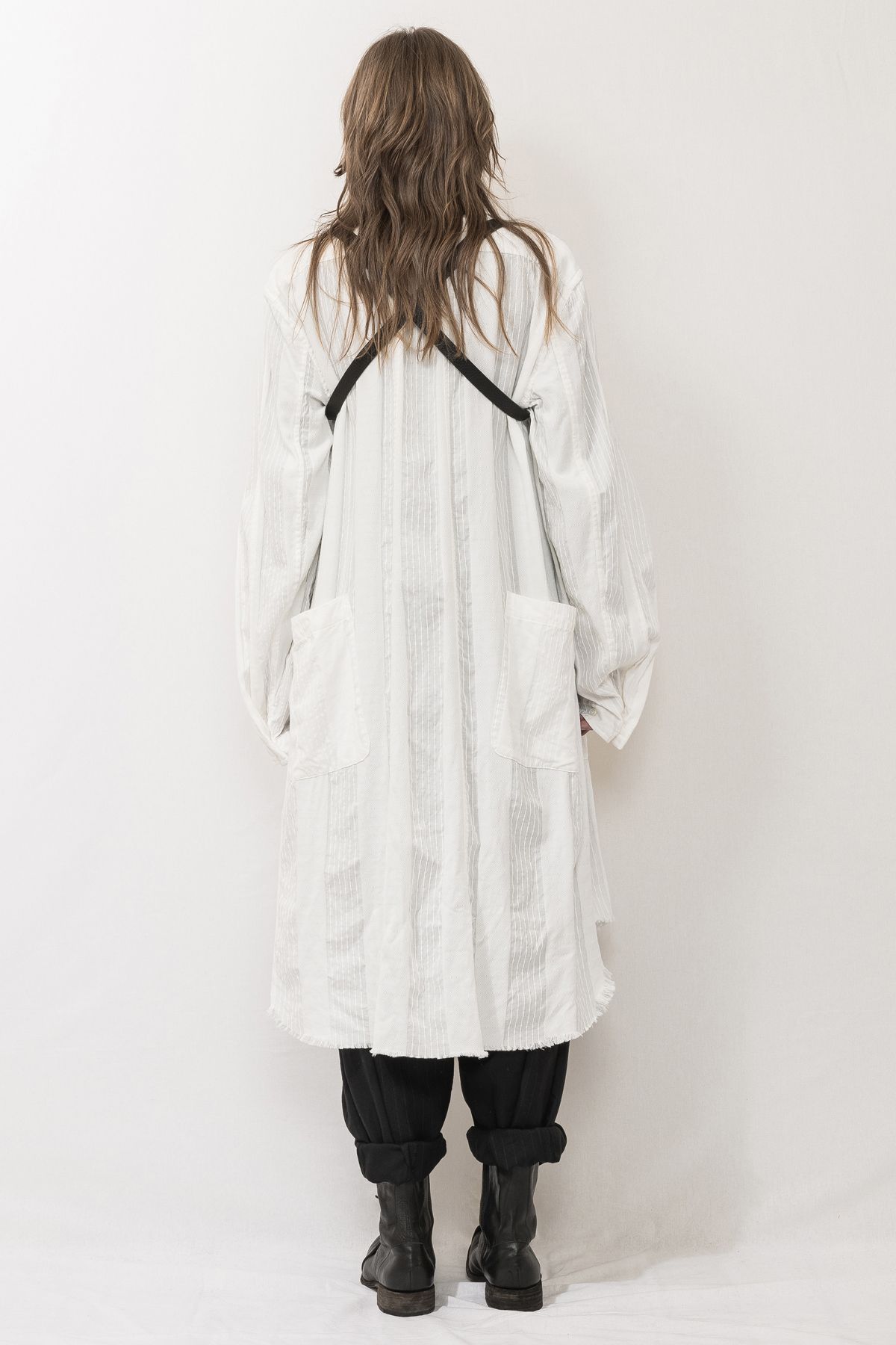 nude:masahiko maruyama - Gament Dyeing Oversized Long Shirts"White