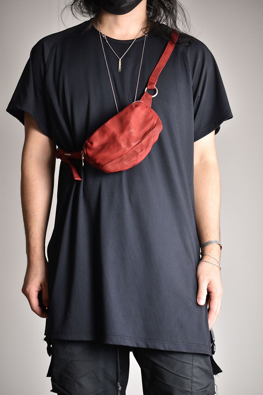 ISAMU KATAYAMA BACKLASH - Double Shoulder Garment Dyed Shoulder  Pouch