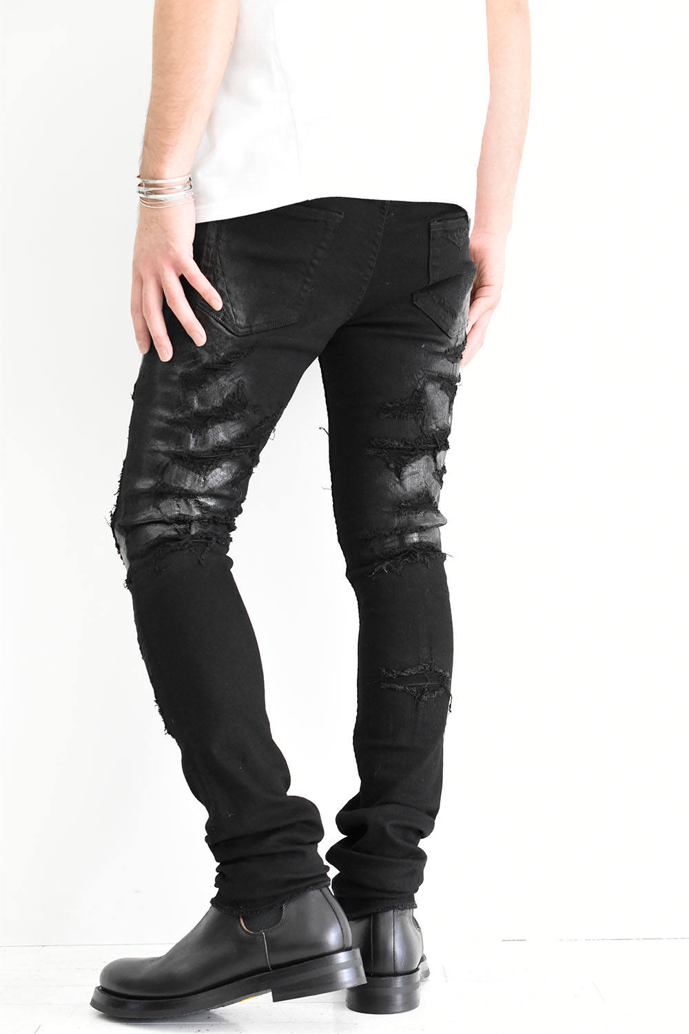 FAGASSENT - -ANDREA-BLOW Stretch Black Denim | ALTRA