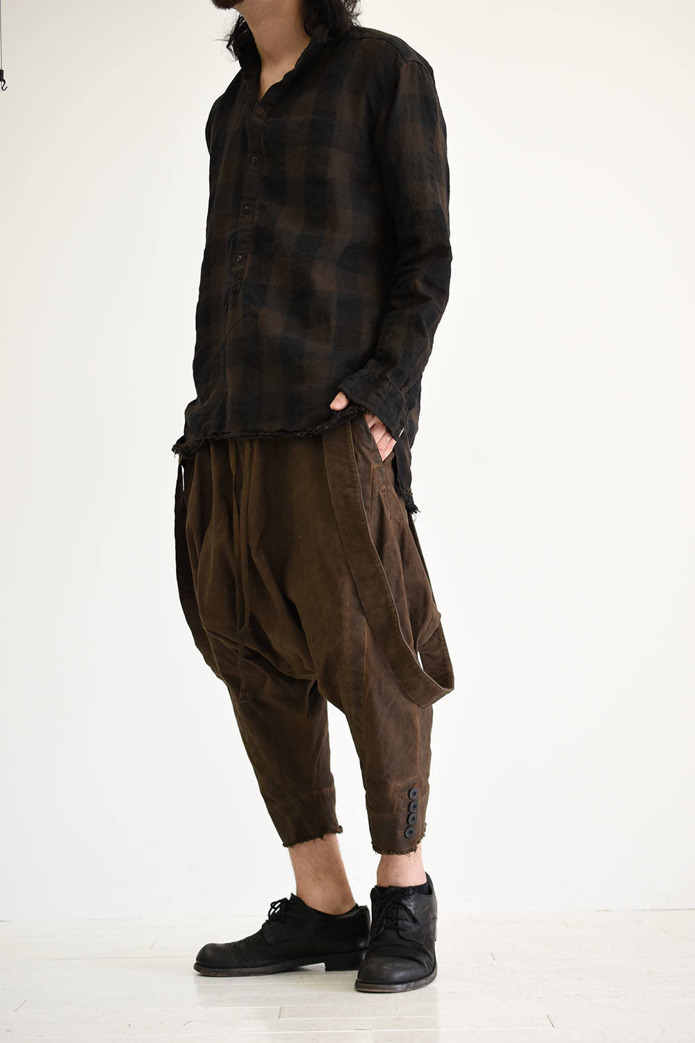 A.F ARTEFACT - 《ラスト1点!!》Persimmon-Dyed Suspenders