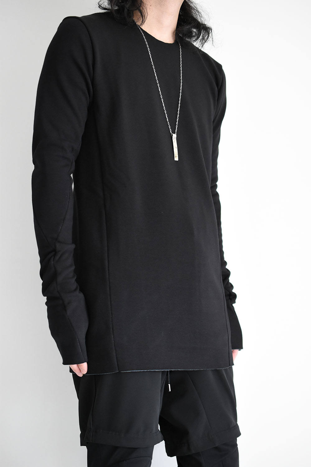 A.F ARTEFACT Bomber Heat Crew Neck ブラック2 A.F ARTEFACT - Bomber Heat Top