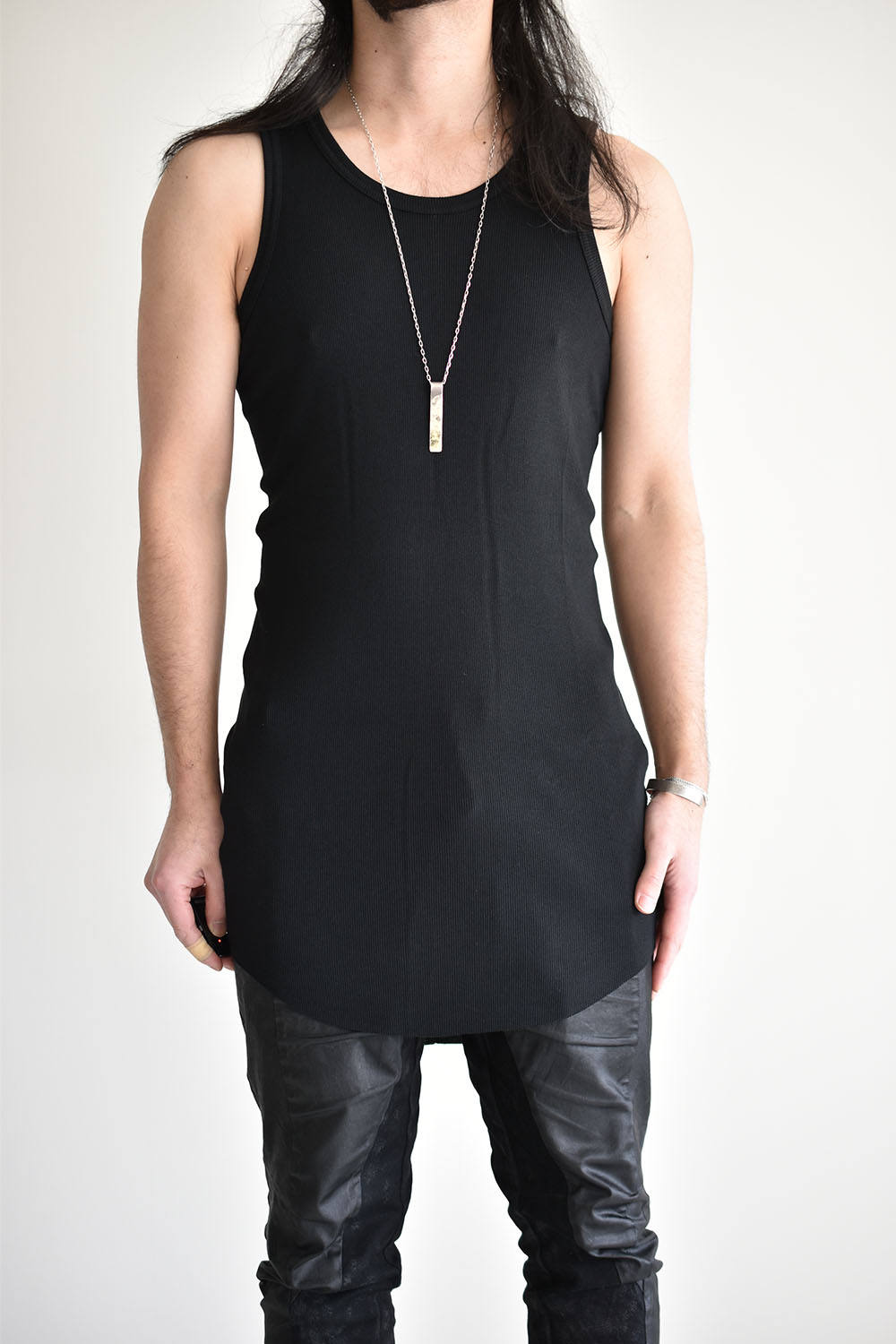 A F Artefact Rib Tank Top Black リブタンクトップ ブラック Altra