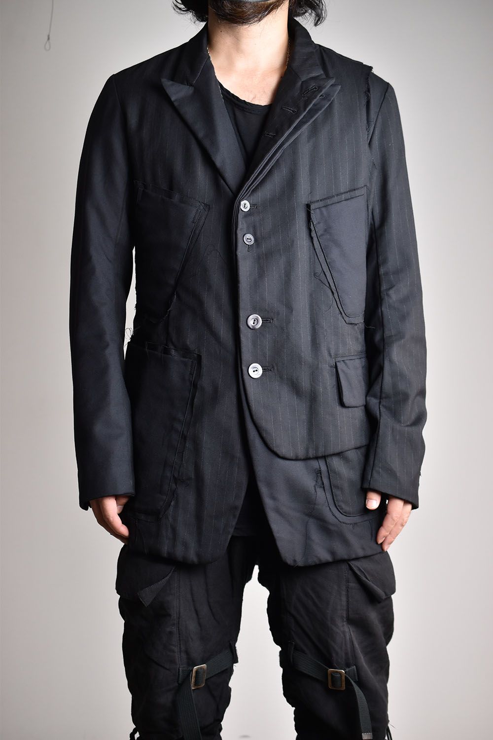 nude:masahiko maruyama - Patched Jacket W Half Vest